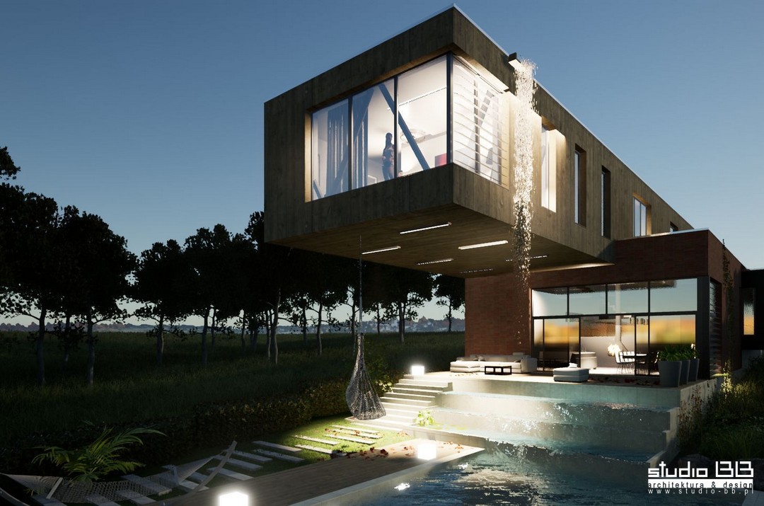 HOUSE WITH OVERHANG